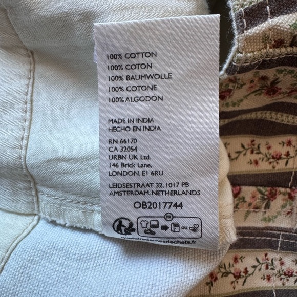 NWT Free People Super Sonic Stripe Print Low Rise Slim Utility Pants Size 6 - Picture 8 of 9